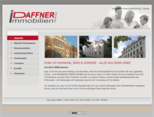 Tablet Screenshot of immobilien-daffner.de